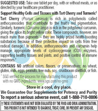 Tart Cherry with Turmeric Veg Tabs 60 Count
