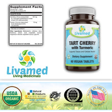 Tart Cherry with Turmeric Veg Tabs 60 Count