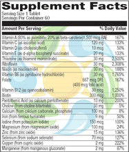 Food Rich Teen Multivitamin Once Daily Veg Tabs 60 Count