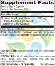 St. John's Wort 300 mg Veg Caps 100 Count