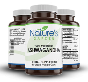 Ashwagandha - 60 Count Liquid Veg Caps