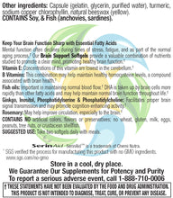 Brain Support Softgels with Omega-3 Fish Oil 60 Count