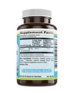 Livamed - Kids Chewable C 100 mg Veg Tabs 60 Count - Livamed Vitamins