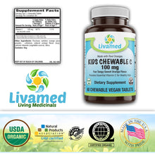 Kids Chewable C 100 mg Veg Tabs 60 Count