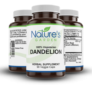 Dandelion Root Supplement - 90 Veggie Caps with Organic Dandelion Root Powder