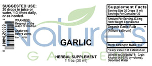 Garlic - 1 oz Liquid Single Herb