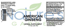 Ginseng, American - 1 oz Liquid Single Herb