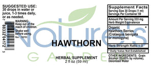 Hawthorn - 2 oz Liquid Single Herb