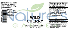Wild Cherry - 1 oz Liquid Single Herb