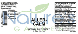 ALLER CALM - 2 oz Liquid Herbal Formula
