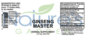 Ginseng Master/Energy Liquid Extract 2 oz