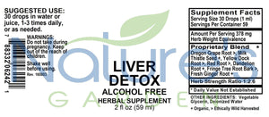 LIVER DETOX (Alcohol Free) - 2 oz Liquid Herbal Formula