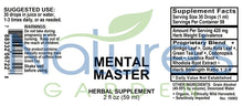 MENTAL MASTER - 2 oz Liquid Herbal Formula
