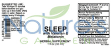 Sleep with Valerian and Melatonin Liquid Extract 1 oz
