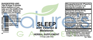 Sleep with Valerian and Melatonin Liquid Extract 1 oz