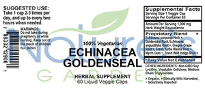 Echinancea-Goldenseal  - 60 Liquid Veggie Caps