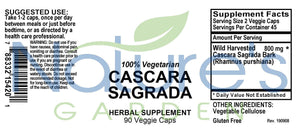 Cascara Sagrada - 90 Veggie Caps
