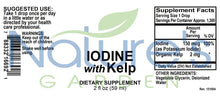 Iodine w/ Kelp - 2 oz Liquid Vitamins - Kosher/Vegan - 1300 Servings - Helps Support Thyroid Health