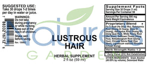 LUSTROUS HAIR - 2 oz Liquid Herbal Formula