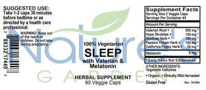 Sleep with Melatonin - 90 Veggie Caps