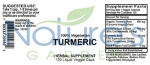 Turmeric  - 120 Liquid Veggie Caps