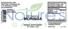 Moringa - 90 Veggie Caps with 1000mg Organic Moringa - Natural Superfood & Antioxidant