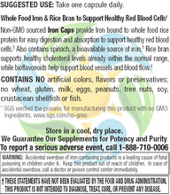 Iron Veg Caps - Whole Food Essentials   60 Count
