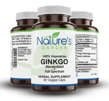 Ginkgo Biloba - 90 Veggie Caps with 460mg Organic Ginkgo Biloba Leaf and Ginko Extract - Nature's Brain Supplement