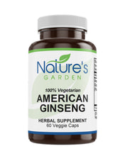 Ginseng, American - 60 Veggie Caps with 400mg Panax Quinquefolia Ginseng Root