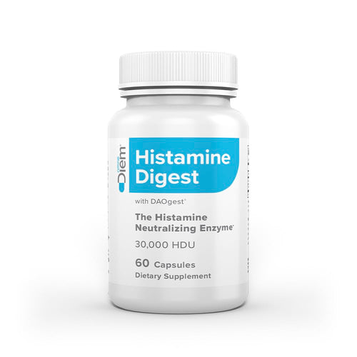 Omne Diem DAO 30,000 HDU - 60 Caps - Histamine Neutralizing Enzyme - Relieve Histamine Intolerance with Diamine Oxidase - The Original Tested DAO Enzyme Supplement