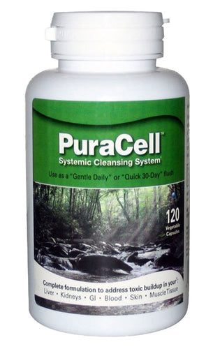PuraCell Detox Maximum Strength Cleanse Supplement | Powerful, Fast Acting Natural Detoxifier Blend by World Nutrition Helps Reduce Toxic Buildup in Liver & Kidneys, Remove Mycotoxins (120 Count)
