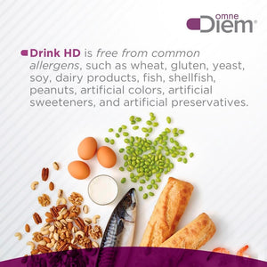 Omne Diem DrinkHD 20 Count 3 Pack - Diamine Oxidase - DAO Enzyme in a convienant Carry Package.
