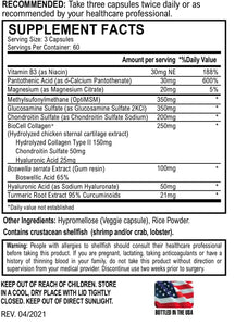 WORLD NUTRITION Flexera Joint Support Supplement | Glucosamine, Chondroitin, OptiMSM, Boswellia, Turmeric, BioCell Collagen II Supports Joint Comfort & Mobility (180 Capsules)