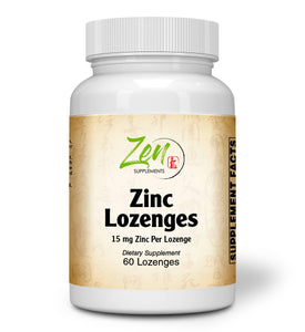 Zinc Lozenges 15mg - 60 Lozenge