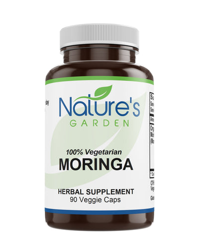 Moringa - 90 Veggie Caps with 1000mg Organic Moringa - Natural Superfood & Antioxidant