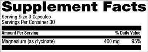 Livamed - Magnesium Glycinate 400 mg Veg Caps - Livamed Vitamins