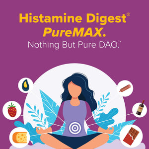 Omne Diem Histamine Digest PureMAX with DAO - Diamine Oxidase Supplement for Food Related Histamine Intolerance (30 Capsules)
