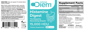 Omne Diem Histamine Digest 15000 HDU Diamine Oxidase DAO Enzyme 30 Caps