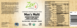 Organic Whole Food Men's Multivitamin 120 TAB