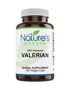 Valerian - 180 Veggie Caps with 1000mg Organic Valerian Root Powder