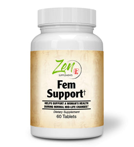 Fem Support - With Black Cohosh, Isoflavones & Red Clover Extract - 60 Tabs