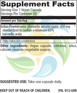 Boswellia 450mg 60 Count