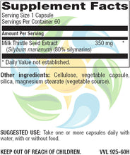 Milk Thistle 350 mg Veg Caps 60 Count