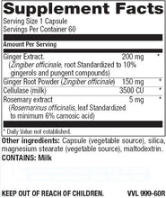 Ultimate Ginger Complex® with Standardized Ginger Veg Caps 60 Count