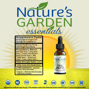 FEM-SILVER (Alcohol Free) - 1 oz Liquid Herbal Formula